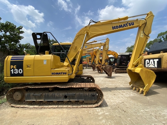Máy xúc Komatsu cũ bằng bánh xích thủy lực PC130-7 với xô 0,53m3