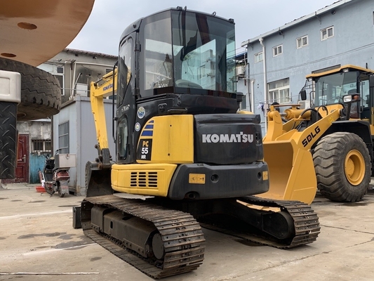 5160KG3 Bánh xích thủy lực Máy xúc Komatsu cũ 5 tấn PC55MR-2