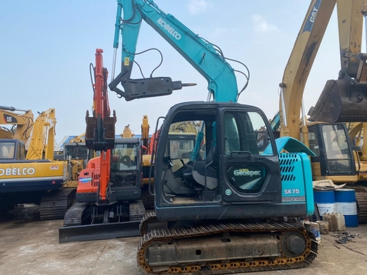 Máy đào bánh xích thủy lực SK75-8 đã qua sử dụng 7 tấn với gầu 0,4m3 6850kg