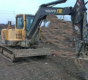 Mini sử dụng Volvo Excavator EC55 0.14cbm dung lượng xô với Turbo gốc