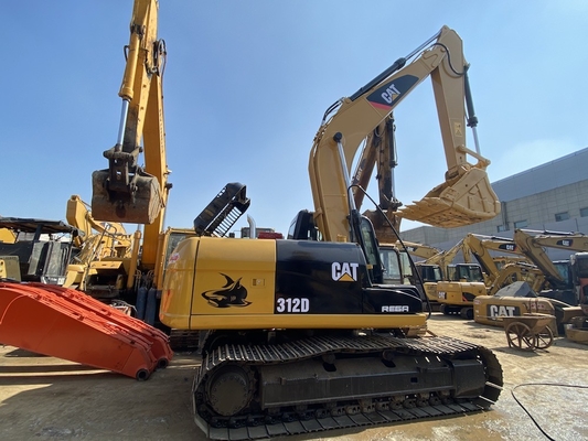 Động cơ khai quật thủy lực gốc Nhật Bản Cat 312D tay thứ hai, Caterpillar sử dụng xe khai quật đường ray 12 tấn