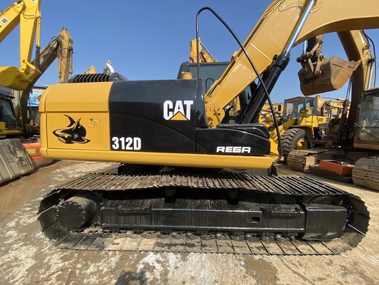 Động cơ khai quật thủy lực gốc Nhật Bản Cat 312D tay thứ hai, Caterpillar sử dụng xe khai quật đường ray 12 tấn
