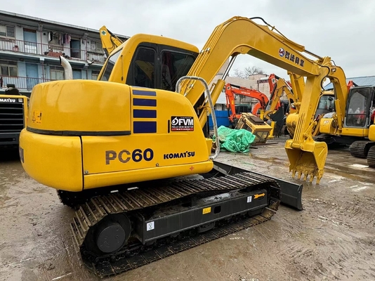 6 tấn nguyên bản Nhật Bản sử dụng Komatsu PC60-7 Crawler Excavator