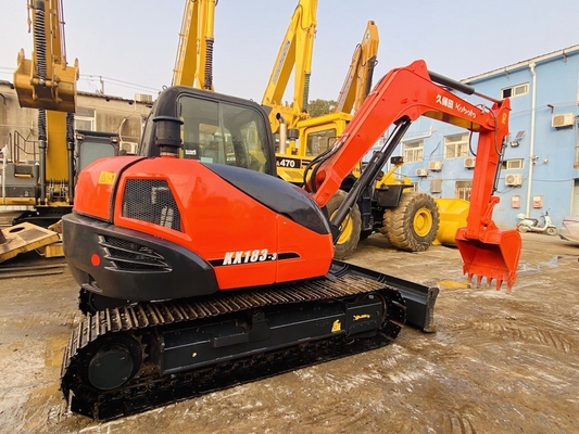 8 tấn Nhật Bản nguyên bản sử dụng Kubota KX183 Crawler Excavator với 47,8 kW động cơ sức mạnh và 0,31 m3 dung lượng xô