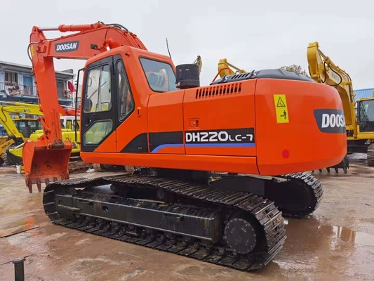 22 tấn Doosan DH220 Excavator Crawler nguyên bản sử dụng với dung lượng xô 0,5-1,18 m3