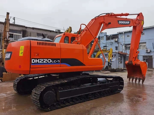 22 tấn Doosan DH220 Excavator Crawler nguyên bản sử dụng với dung lượng xô 0,5-1,18 m3