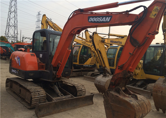 6 tấn nguyên bản sử dụng máy đào Doosan DH60-7 Crawler với dung lượng xô 0,09-0,2 m3