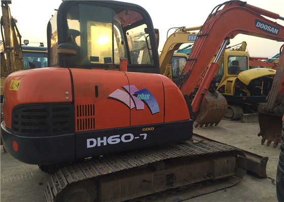 6 tấn nguyên bản sử dụng máy đào Doosan DH60-7 Crawler với dung lượng xô 0,09-0,2 m3