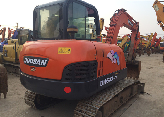 6 tấn nguyên bản sử dụng máy đào Doosan DH60-7 Crawler với dung lượng xô 0,09-0,2 m3