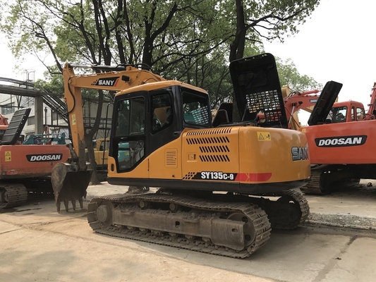 13 tấn sử dụng Sany SY135C-9 máy đào thủy lực với dung lượng xô 0,53 m3