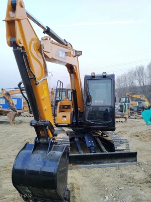 7 tấn sử dụng Sany SY75C máy đào thủy lực với dung lượng xô 0,12 ~ 0,32 m3