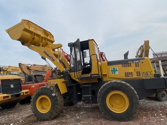 3-5 Tons Komatsu WA320-3 tay thứ hai Loader bánh xe Loader mặt trước sử dụng
