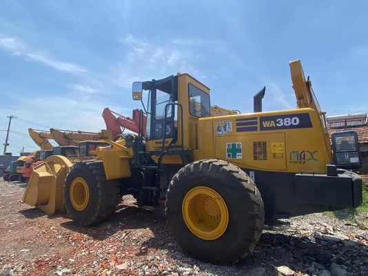 5-6 tấn Komatsu WA380-3 tay hai Loader bánh xe Loader mặt trước sử dụng