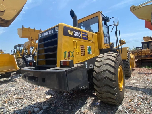 5-6 tấn Komatsu WA380-3 tay hai Loader bánh xe Loader mặt trước sử dụng