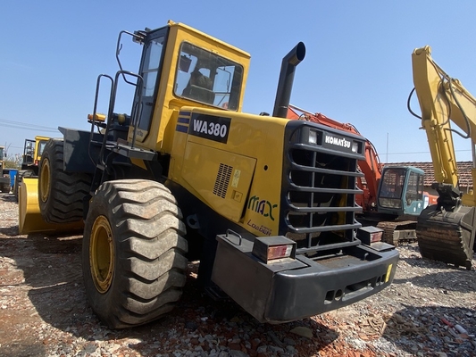 5-6 tấn Komatsu WA380-3 tay hai Loader bánh xe Loader mặt trước sử dụng