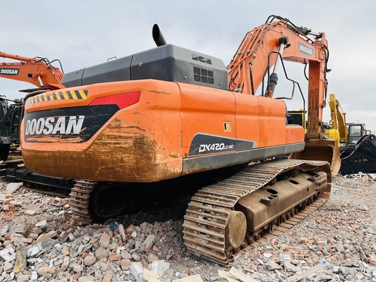 42 tấn nguyên bản sử dụng Doosan DX420LC-9C Excavator Crawler với dung lượng xô 2 m3 Excavator cũ