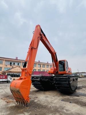Doosan sử dụng máy đào lưỡng cư DH220LC-9E Với 1 m3 Máy làm sạch sông Long Reach Boom Máy đào tay thứ hai