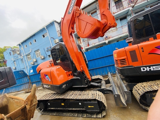 6 tấn nguyên bản sử dụng Doosan DH60-7 Crawler Excavator tay thứ hai với dung lượng xô 0,09-0,2 m3