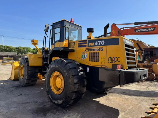 Máy tải bánh xe Komatsu WA470-3 cũ Máy tải đường trước 3.9 M 3