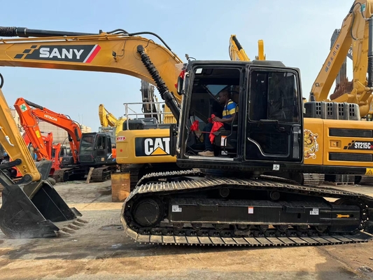 21 tấn sử dụng Sany SY215C máy đào thủy lực Máy đào tay thứ hai với dung lượng xô 1,1 M3