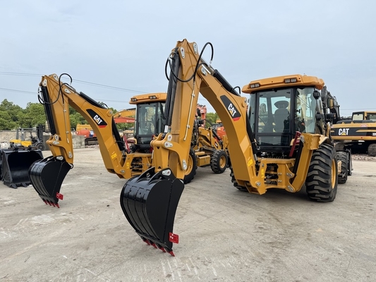 Sử dụng CAT Caterpillar 420F Loader Backhoe Máy thủy lực Máy khai quật CAT Backhoe