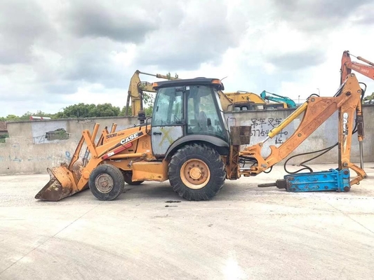 Mỹ sử dụng CASE 580M Loader Backhoe Máy thủy lực tay thứ hai CASE 580M Backhoe Excavator