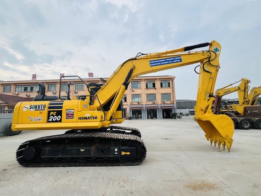 PC200-8 20 Tons sử dụng Backhoe Crawler máy đào thủy lực gốc Nhật Bản