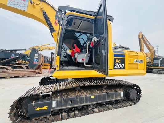 PC200-8 20 Tons sử dụng Backhoe Crawler máy đào thủy lực gốc Nhật Bản