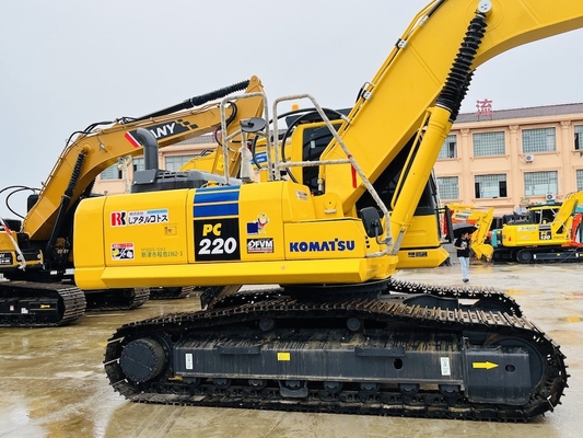 Sử dụng Komatsu PC220-8 Máy khai thác Crawer cũ Máy đào 1 CBM Máy xây dựng dung lượng xô