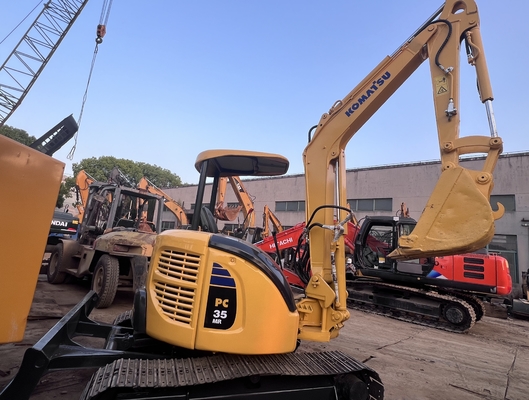 Máy đào mini sử dụng Komatsu PC35MR Máy đào lướt qua sử dụng Máy đào xây dựng