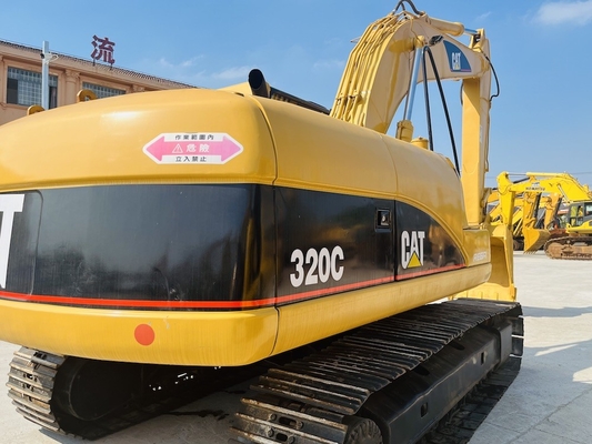 CAT 320C Máy đào bò bò dùng cũ với độ sâu đào tối đa 6550mm và mô hình động cơ CAT 3066