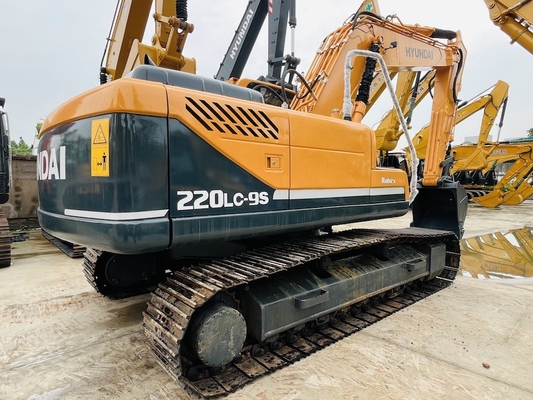 22 tấn sử dụng Hyundai Digger gốc sử dụng Hyundai R220LC-9S Crawler Excavator