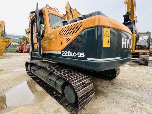 22 tấn sử dụng Hyundai Digger gốc sử dụng Hyundai R220LC-9S Crawler Excavator