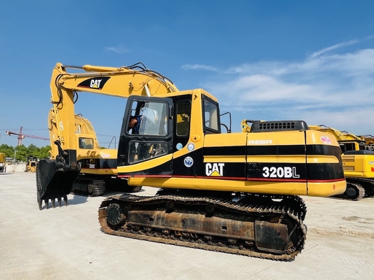Nhật Bản Original CAT 320BL Máy đào cũ, 20 tấn Caterpillar Used Crawler Digger CAT 3066T Engine